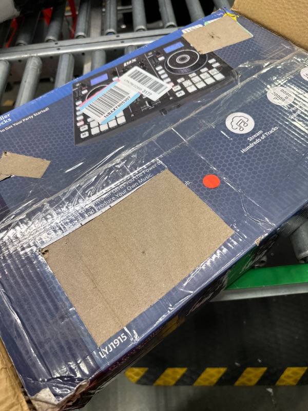 Photo 1 of LyxJam 2-Deck Portable DJ Controller, Mixing Console with LCD Display | Manual Looping, USB, MIC Input, Record Output, 16 Performance Pads with Virtual DJ LE Software Included (Download)