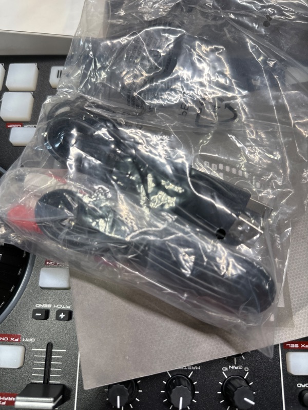 Photo 4 of LyxJam 2-Deck Portable DJ Controller, Mixing Console with LCD Display | Manual Looping, USB, MIC Input, Record Output, 16 Performance Pads with Virtual DJ LE Software Included (Download)