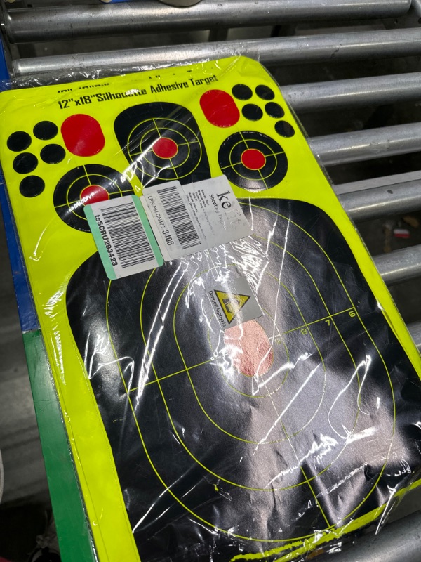 Photo 2 of 12 x 18 Splatter Target Pack of 25. Highly Visible Shooting Sports Targets for Indoor/Outdoor Range Time. High Contrast Color Allows You to Easily Witness Landed Shots for Immediate Visual Feedback

*SCRATCH ON FIRST SHOOTING TARGER*