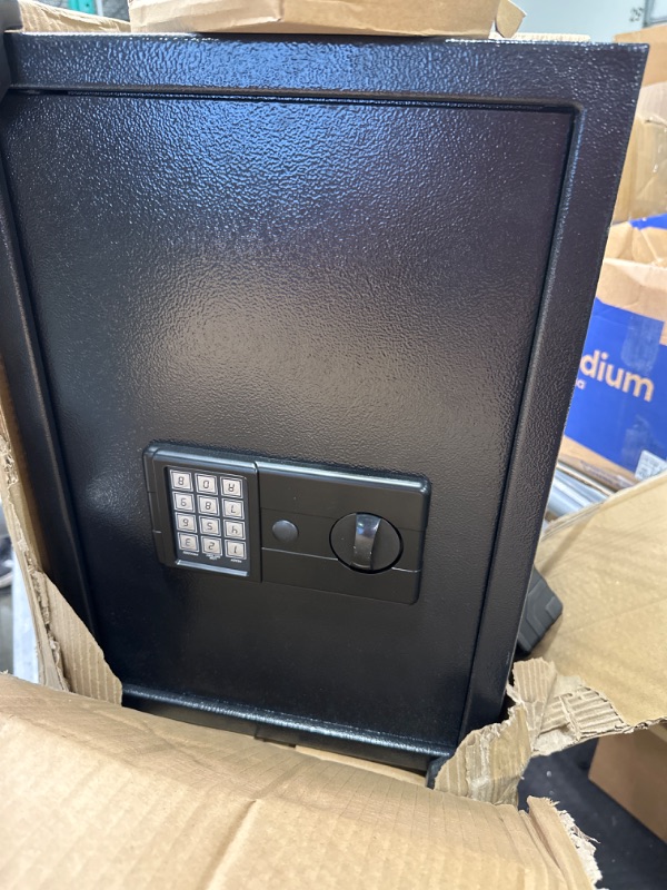 Photo 1 of 2.3 Cubic Large Fireproof Safe with Fireproof Document Bag, Anti-Theft Home Safe Fireproof Waterproof with Sensor Light & Smart Alarm, Security Safe Box for Money Firearm Valuables EC-2.3 Cubic