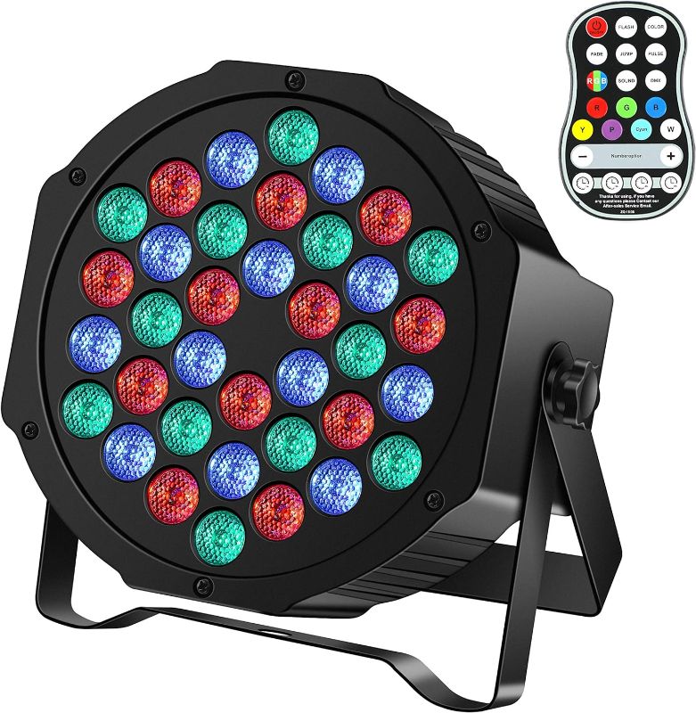 Photo 1 of Stage Par Lights U`King RGB 36 LED Remote Control Uplighting Light for DJ Disco Events Wedding Birthday Party Indoor Live Show Bar