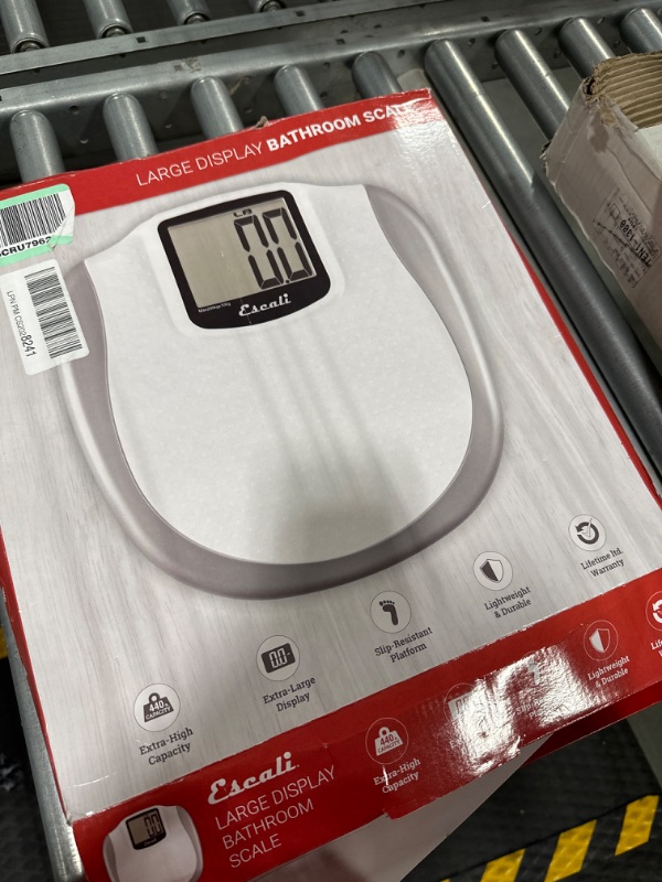 Photo 2 of Escali Extra Large Display Digital Bathroom Scale for Body Weight with Easy-to-Read Display and Non-Slip Platform, Extra-High Capacity of 440 lb, Batteries Included XL Display