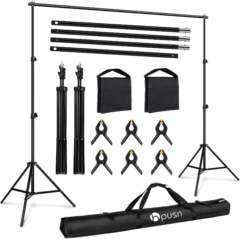 Photo 1 of HPUSN Photo Video Studio 10ft. Adjustable Backdrop Stand, 