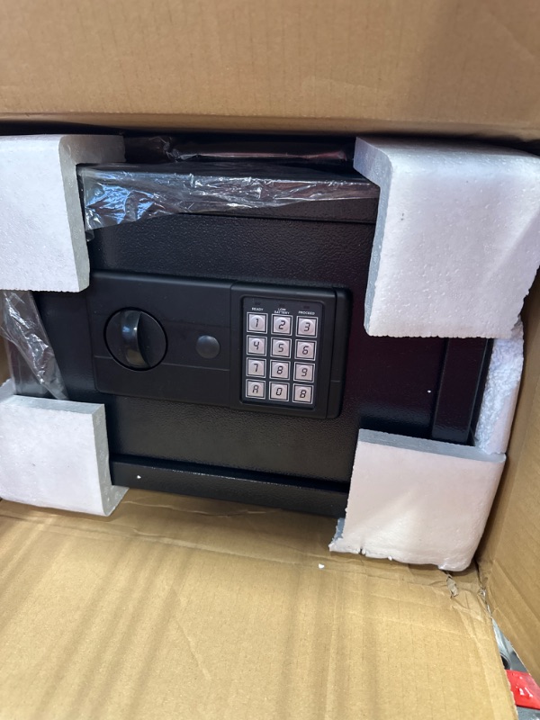 Photo 1 of 1.0 Cubic Home Safe Box Fireproof Waterproof, Fireproof Safe with Fireproof Money Bag, Digital Keypad & Removable Shelf, Safe Box for Money Firearm Medicine Valuables

