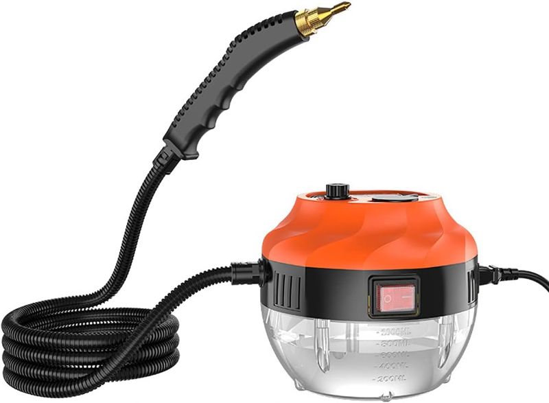 Photo 1 of High Pressure Steam Cleaner, High Temperature Steamer for Cleaning, 2800W Handheld Steam Cleaner for Home Use (Orange)
