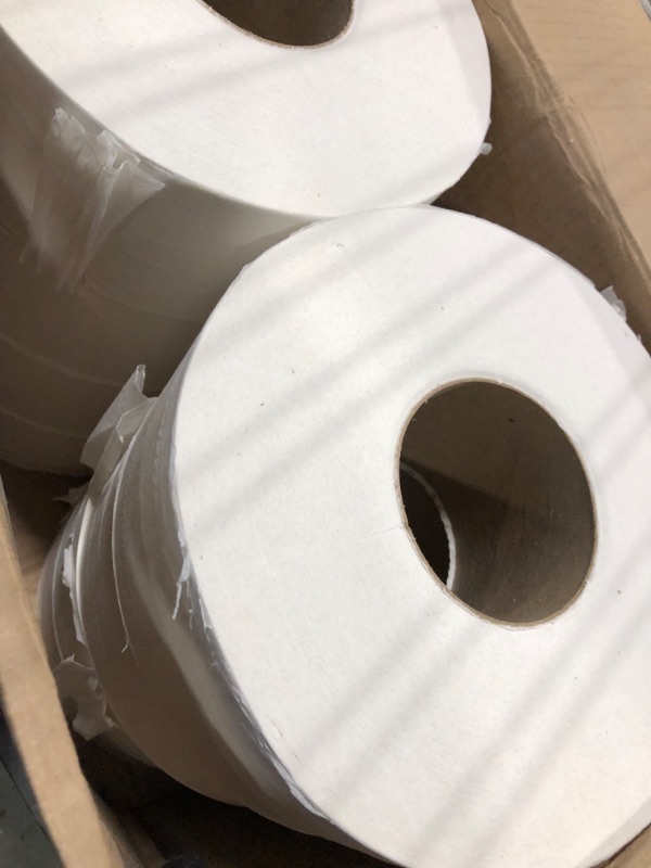 Photo 3 of Pacific Blue Basic 1-Ply Jumbo Jr. 9" Toilet Paper by GP PRO (Georgia-Pacific), 13718, 2,000 Linear Feet Per Roll, 8 Rolls Per Case