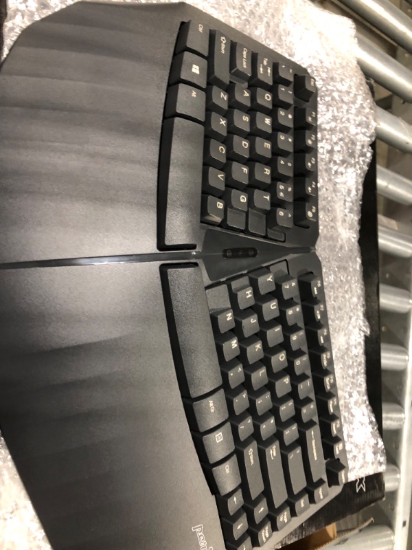 Photo 1 of Perixx PERIDUO-813B US, Wireless Ergonomic Compact Keyboard & Vertical Mouse - Bundle with a 6-Button Ergonomic Vertical Mouse - Black - US English