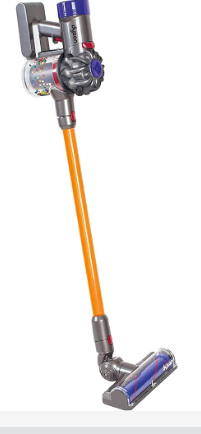 Photo 1 of Casdon Little Helper Dyson Cord-Free Vacuum Cleaner Toy, Grey, Orange and Purple (68702) Dyson Ball Vacuum Toy Vacuum with Working Suction and Sounds, 2 lbs, Grey/Yellow/Multicolor Toy + Dyson Ball Vacuum