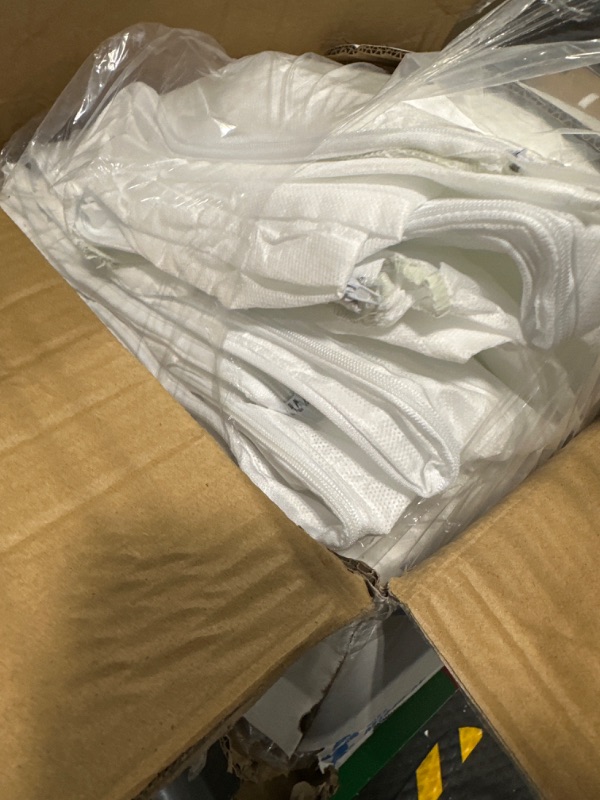 Photo 1 of Safety Zone® ProMax® II (SMS) Coverall, Zipper Front, Attached Hood, Elastic Wrists and Ankles, 2X Large, White
