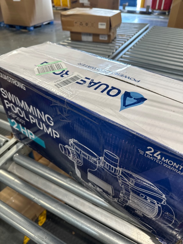 Photo 1 of Aquastrong 2 HP In/Above Ground Pool Pump with Timer, 220V, 8917GPH, High Flow, Powerful Self Primming Swimming Pool Pumps with Filter Basket