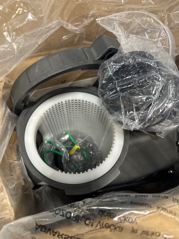 Photo 1 of Aquastrong 2 HP In/Above Ground Pool Pump with Timer, 220V, 8917GPH, High Flow, Powerful Self Primming Swimming Pool Pumps with Filter Basket