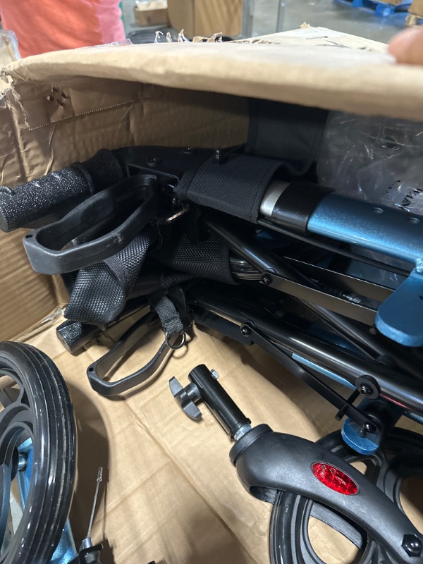 Photo 1 of Foldable Rollator Walkers for Seniors with Seat, Adjustable Rolling Walker with Cup Holder, Lightweight Aluminum Walker with Wheels and Seat, Rollator Walker with Seat for Senior/Adult by SOUHEILO