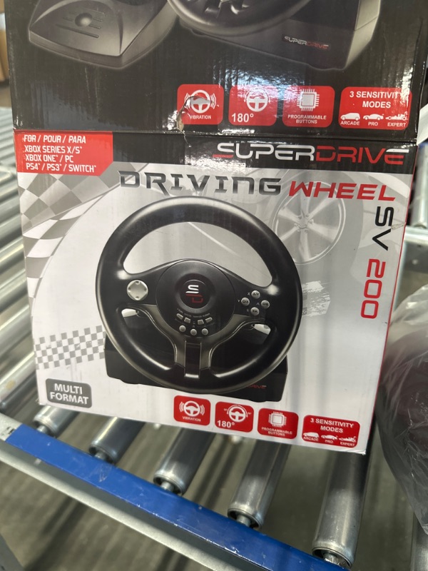 Photo 2 of Superdrive - racing Driving Wheel with pedals and gearshift paddles for nintendo Switch - Ps4 - Xbox One - PC - Ps3
