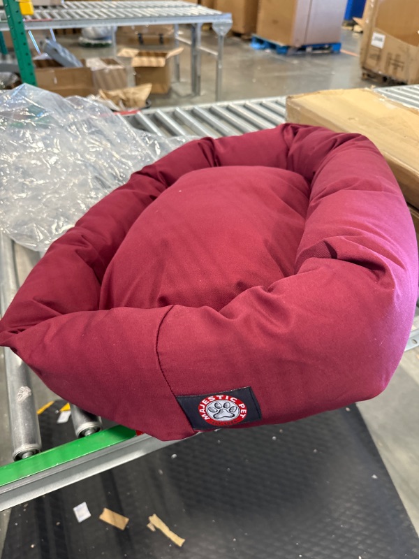 Photo 3 of 24 inch Burgundy Bagel Dog Bed By Majestic Pet Products Burgundy 24 in