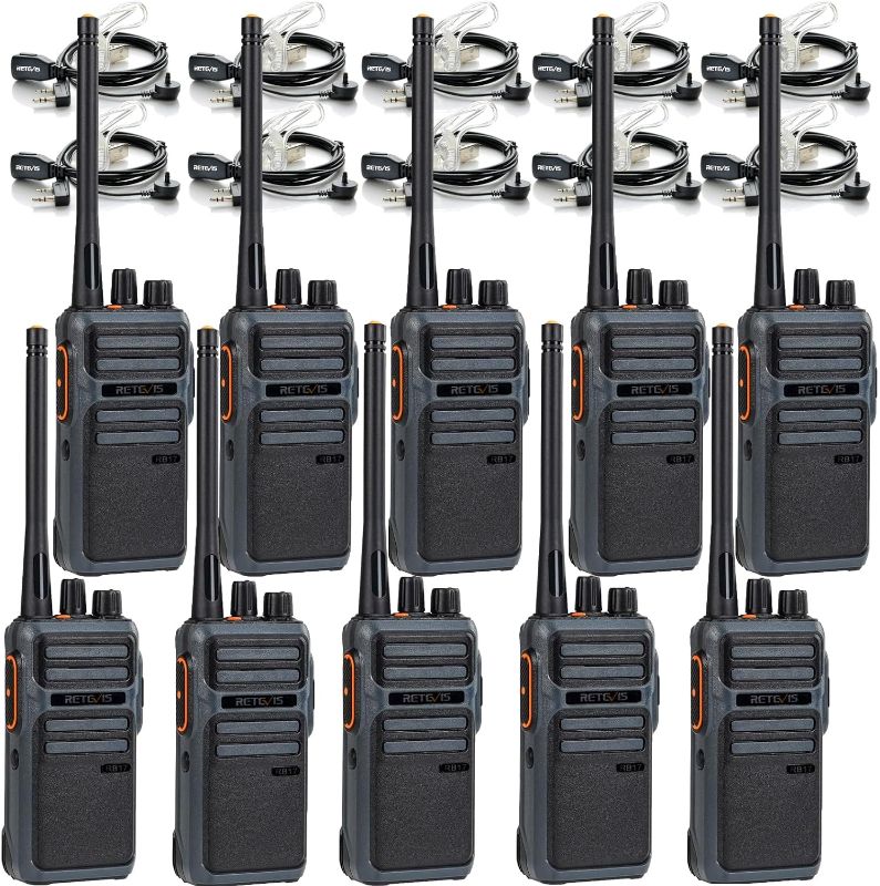 Photo 1 of Retevis RB17 4400mAh 2 Way Radio Rechargeable,Heavy Duty Walkie Talkies with Earpiece and Mic,VOX Handsfree Emergency Alarm USB-C Charging,Rugged Two Way Radios for Construction Farm School(10 Pack)

*factory sealed*