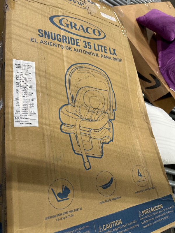 Photo 2 of Graco SnugRide 35 Lite LX Infant Car Seat, Studio SnugRide 1 Count (Pack of 1) Studio