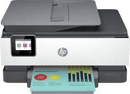 Photo 1 of HP - OfficeJet Pro 8034e Wireless All-In-One Inkjet Printer - Refurbished - White
