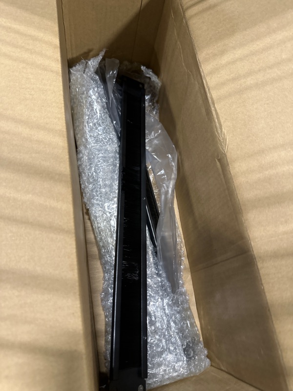 Photo 1 of huyear 10 Pack 1U Disassembled Rack Mount Cable Management Panel with Brush for Cable Entry for 19-Inch Rack or Cabinet Black