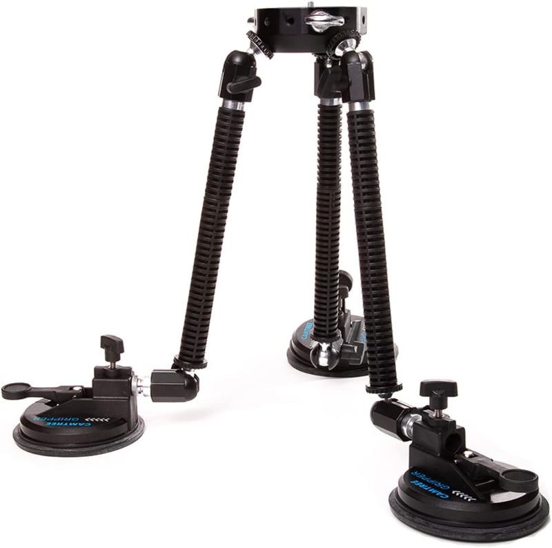 Photo 1 of CAMTREE Professional Gripper Campod Car Mount Stabilizer w Black Triple Vacuum Suction Cup. for DSLR Video Camera up to 20kg/44lbs (G-51)