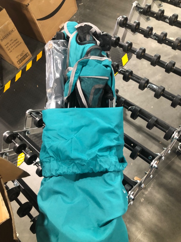 Photo 1 of Baby Delight Go with Me Venture Portable Chair, Indoor and Outdoor, Sun Canopy, 3 Child Growth Stages, Teal Venture Deluxe, Teal
