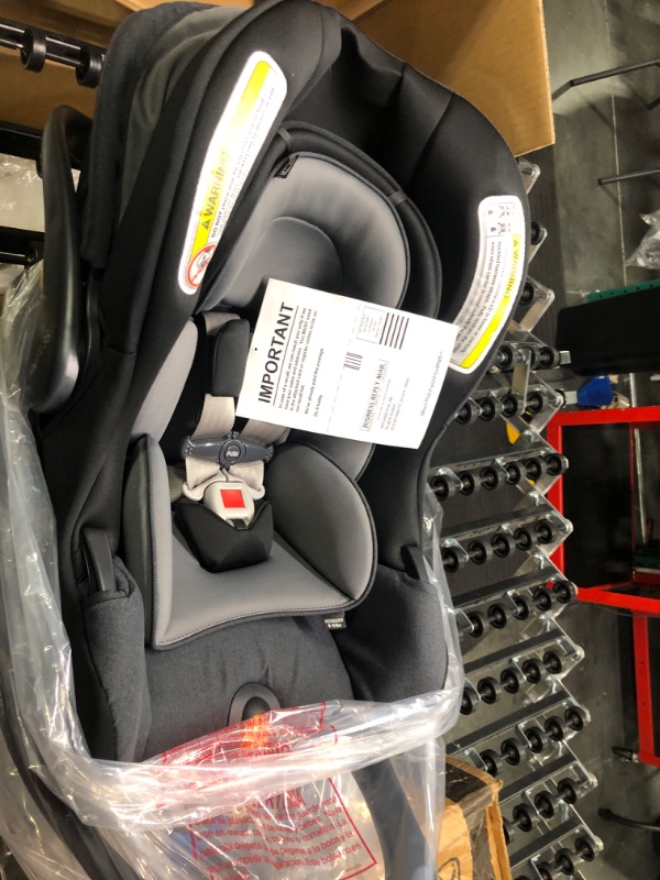 Photo 3 of Chicco KeyFit 35 Infant Car Seat - Onyx | Black Durable Woven Seat Pad Onyx