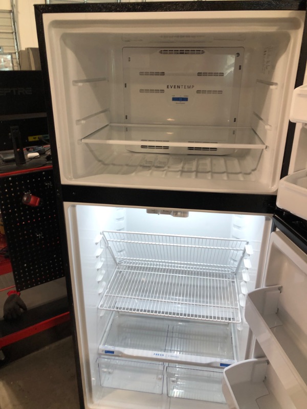 Photo 3 of Frigidaire Garage-Ready 18.3-cu ft Top-Freezer Refrigerator (Black