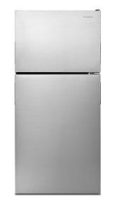 Photo 1 of Amana 18.2-cu ft Top-Freezer Refrigerator (Stainless Steel)