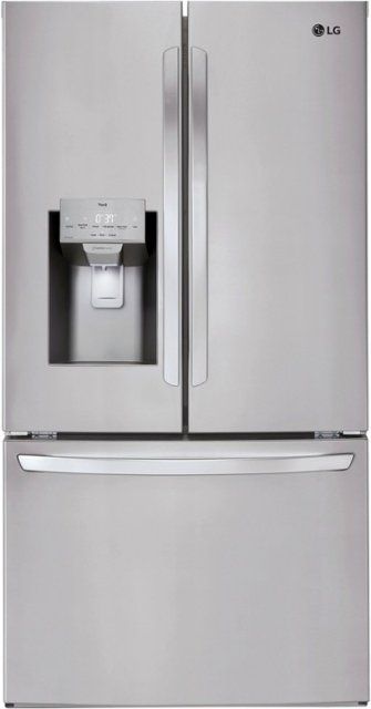 Photo 1 of LG 27.7-cu ft Smart French Door Refrigerator with Ice Maker (Fingerprint Resistant) ENERGY STAR