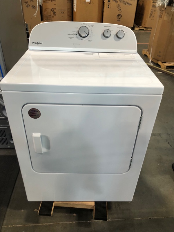 Photo 7 of Whirlpool 7-cu ft Electric Dryer (White)