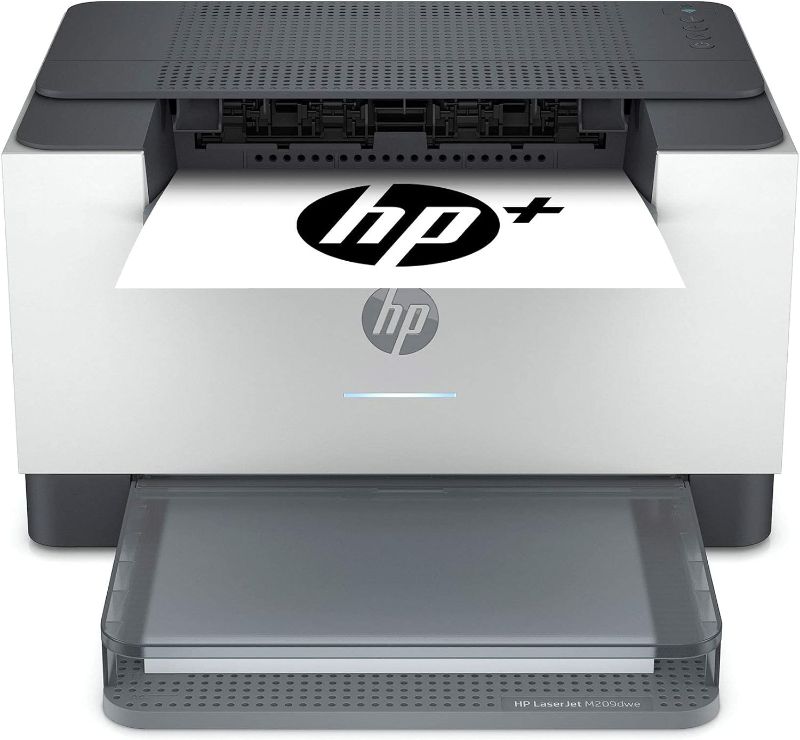 Photo 1 of HP LaserJet M209dwe Wireless Monochrome Black & White Printer, Dual-Band WiFi, Bluetooth, Best for Small Business and Home Offices, Compatible with HP Smart App, 6 Months Free Toner with HP+ (Renewed)