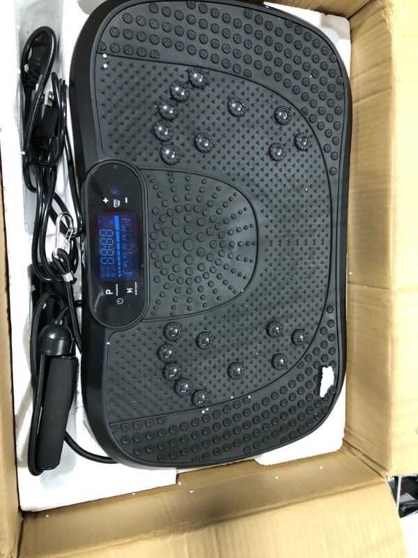 Photo 1 of AXV Vibration Plate Exercise Machine Whole Body Workout Vibrate Fitness Platform Lymphatic Drainage Machine for Weight Loss Shaping Toning Wellness Home Gyms Workout SLIM-BLACK