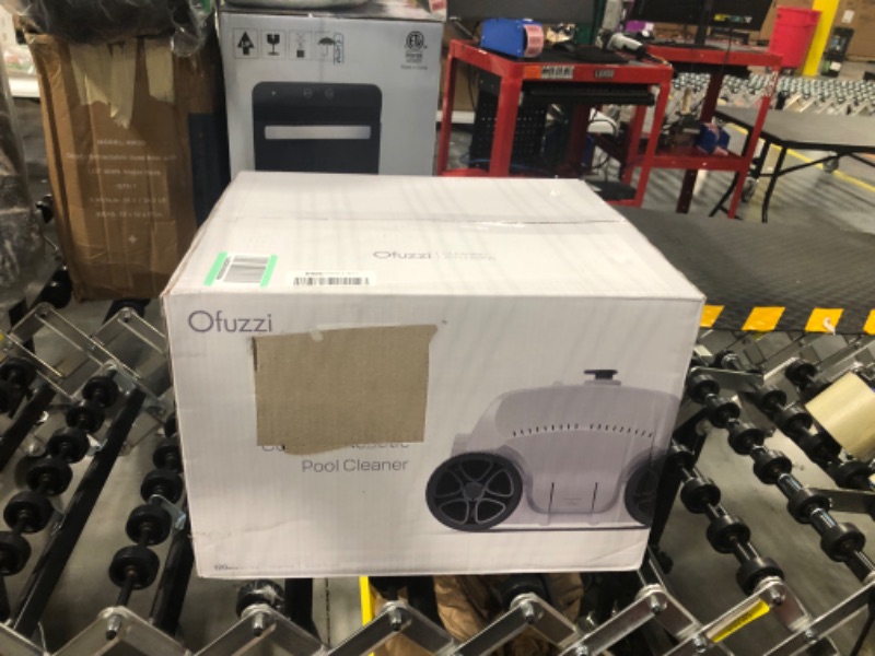 Photo 3 of (2023 New) Ofuzzi Cyber Cordless Robotic Pool Cleaner, Max.120 Mins Runtime, Self-Parking, Automatic Pool Vacuum for All Above/Half Above Ground Pools Up to 1076ft² of Flat Bottom (Grey)