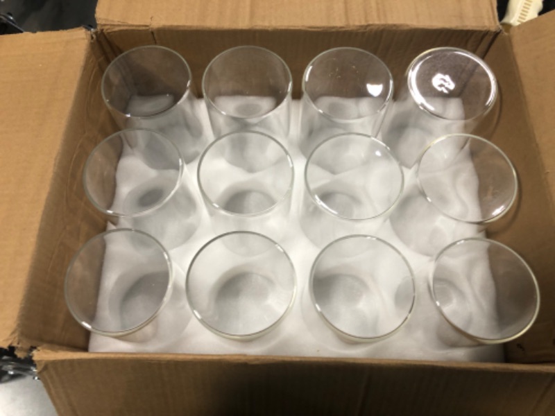 Photo 1 of 6 Inches Tall (15 cm) Clear Glass Cylinder vases,Pack of 12 Centerpiece Flower Vase,Floating Candle Holder for Home & Garden Decor, Wedding, Party. 12 Pack-6 Inches