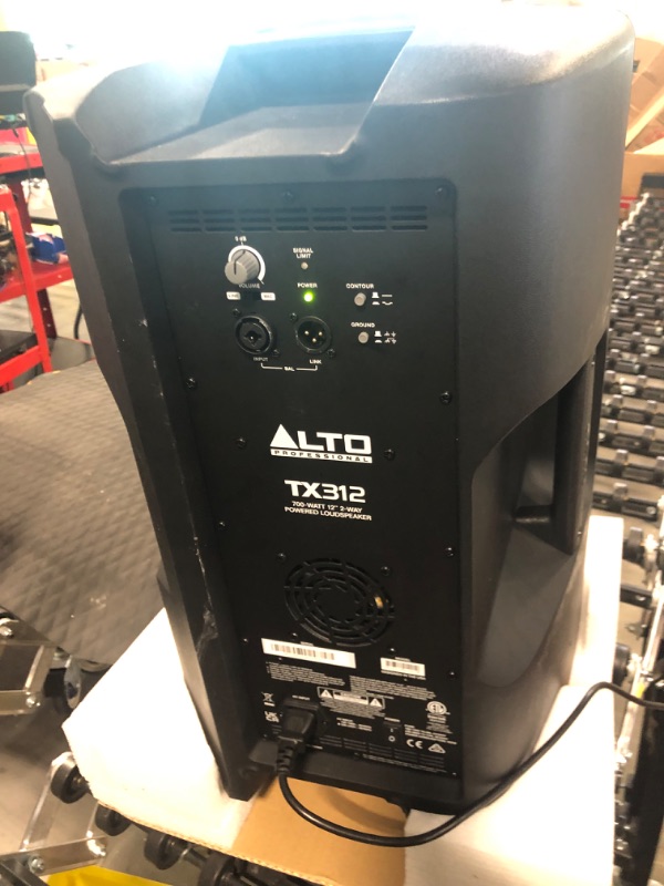 Photo 3 of Alto Professional TX312 – 700W Powered DJ Speakers, PA System with 12" 2 Way, signal limiting and switchable mic line preamp and XLR in/out TX3 Series 12" woofer