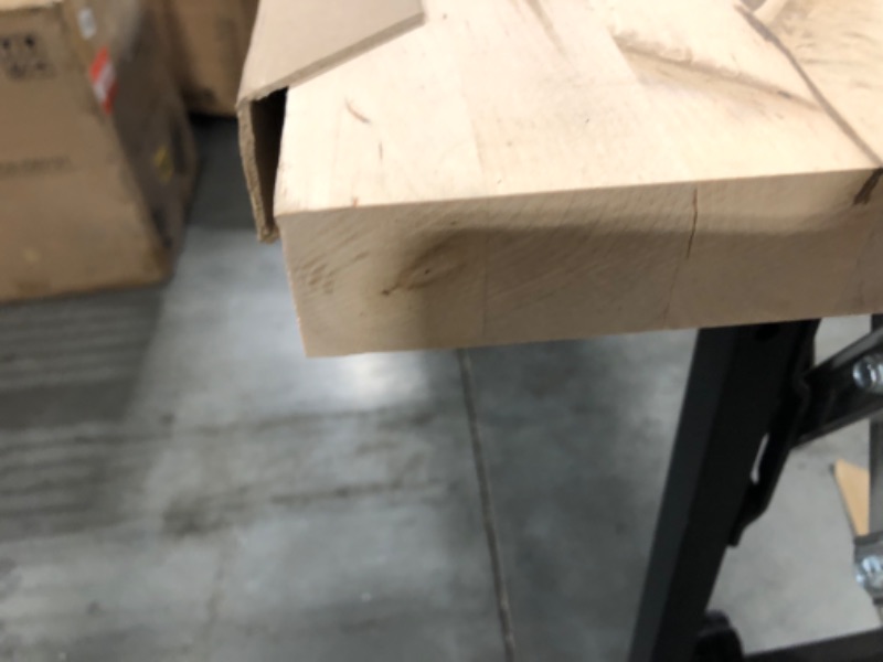 Photo 1 of 6 ft. L x 39 in. D Unfinished Birch Solid Wood Butcher Block Island Countertop With Eased Edge