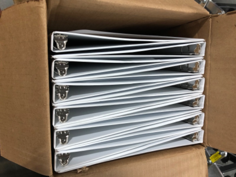 Photo 1 of Avery® Economy Round 3-Ring View Binder, 1/2", White (5706) 12pc
