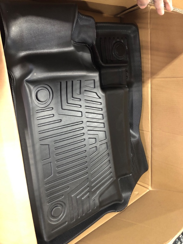 Photo 2 of Mixsuper Custom Fit 2 Row Floor Mats & Truck Bed Liner Set for 2022-2023 Ford Maverick (Only Fits Hybrid Models) All Weather Foor Liners & Truck Bed Liner Set Black