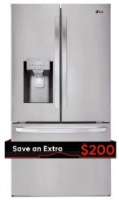 Photo 1 of LG 27.7-cu ft Smart French Door Refrigerator with Ice Maker (Fingerprint Resistant) ENERGY STAR