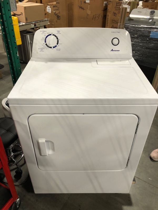 Photo 2 of Amana 6.5-cu ft Electric Dryer (White)