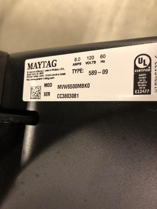 Photo 7 of Maytag Pet Pro 4.7-cu ft High Efficiency Agitator Top-Load Washer (Volcano Black)