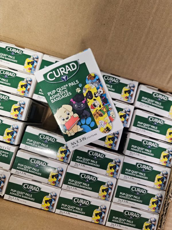 Photo 1 of Curad NON256130 Medtoons Adhesive Bandages, 3/4" x 3", Cartoon (Pack of 24) 