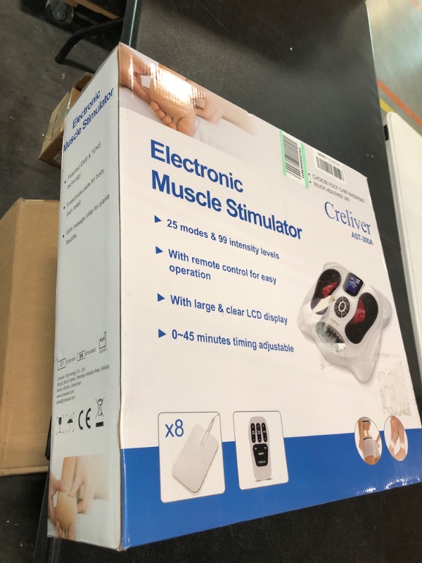 Photo 2 of Creliver Foot Circulation Plus EMS & TENS Foot Nerve Muscle Massager, Electric Foot Stimulator Improves Circulation, Feet Legs Circulation Machine Relieves Body Pains, Neuropathy (FSA or HSA Eligible)