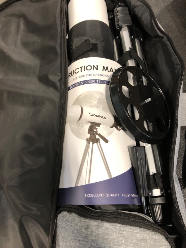 Photo 1 of Dianfan Telescope,80mm Aperture 600mm Telescopes for Adults Astronomy,Fully Mult-Coated High Powered Refracting Telescope for Kids Beginners,Professional Telescopes with Tripod,Phone Adapter and Bag Telescope 80600