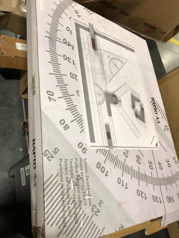 Photo 2 of Frylr Metric A3 Drawing Board Drafting Table Multifunctional Drawing Board Table with Clear Rule Parallel Motion and Angle Adjustable Measuring System