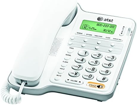 Photo 1 of AT&T CL2909 Corded Phone with Speakerphone and Caller ID/Call Waiting, White