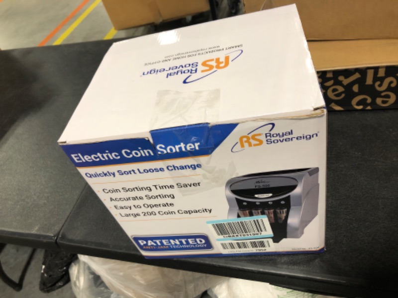 Photo 1 of Royal Sovereign, RSIFS500, FS-500 One-Row Coin Sorter, 1 Each, Gray