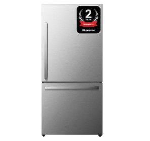 Photo 1 of Hisense 17.2-cu ft Counter-depth Bottom-Freezer Refrigerator (Fingerprint Resistant Stainless Steel) ENERGY STAR