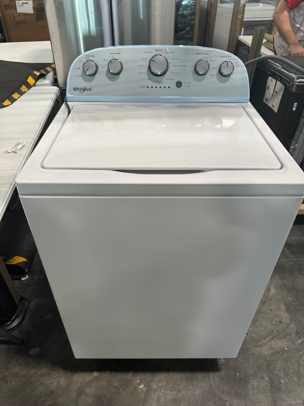 Photo 2 of Whirlpool 3.5-cu ft High Efficiency Agitator Top-Load Washer (White)