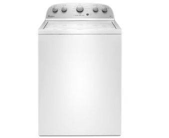 Photo 1 of Whirlpool 3.5-cu ft High Efficiency Agitator Top-Load Washer (White)