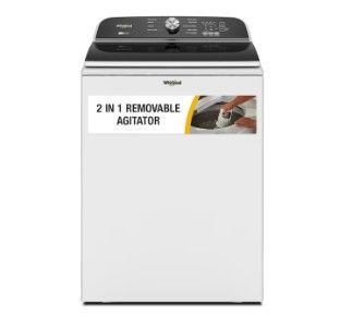 Photo 1 of Whirlpool 5.2-cu ft High Efficiency Impeller and Agitator Top-Load Washer (White) ENERGY STAR